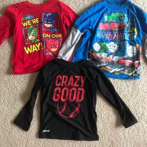 Toddler boy long sleeve t shirt bundle